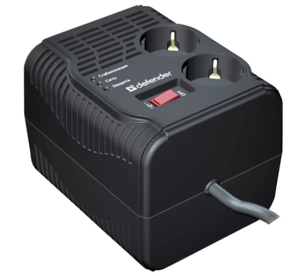 Стабилизатор напряжения Defender AVR Typhoon 600 Black