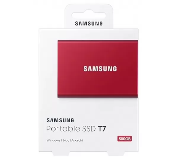 Внешний SSD диск 500Gb Samsung T7 (MU-PC500R/WW) Red