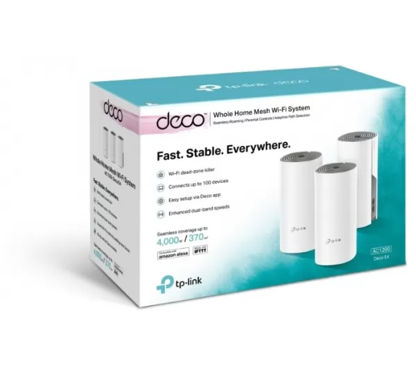 Wi-Fi Mesh система TP-Link Deco E4 (3-pack)