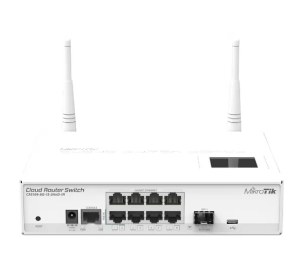 Коммутатор MikroTik CRS109-8G-1S-2HnD-IN