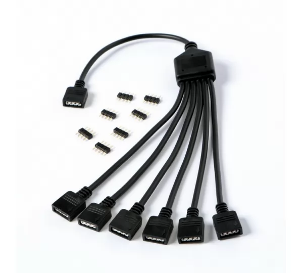 Переходник разъема RGB 1-to-6 RGB GELID CA-RGB-02