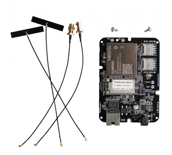 LTE роутер MicroDrive Tandem-4GT-OEM-11 (cat.6, 2-sim, 100Mb/s)