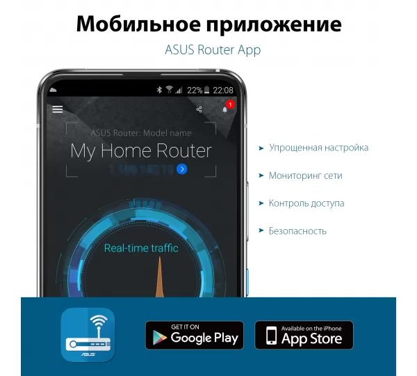 Wi-Fi роутер Asus RT-AX58U V2