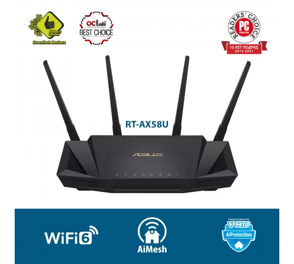 Wi-Fi роутер Asus RT-AX58U V2