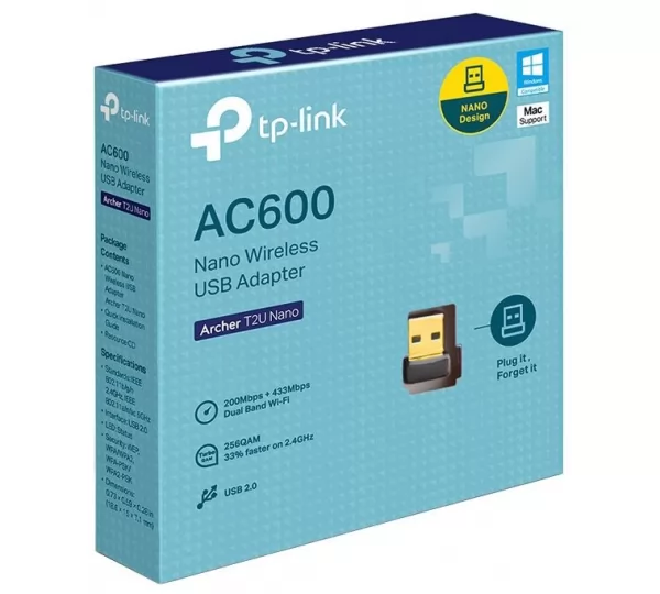 Адаптер USB TP-Link Archer T2U Nano
