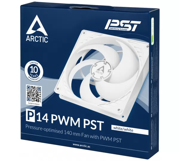 Вентилятор 140 Arctic P14 PWM PST (white/white)