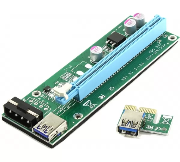 Кабель удлинитель PCI-E Riser Espada (EPCIeKit02) Molex+SATA