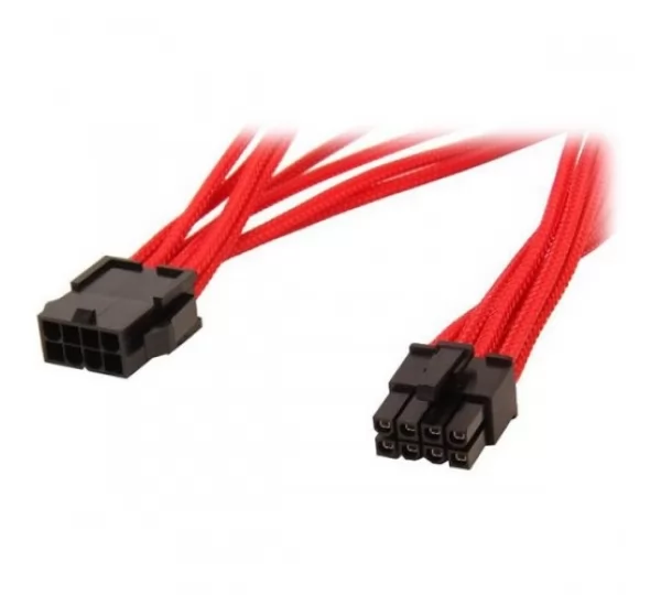 Удлинитель GELID 8-pin EPS, 30см, индивидуальная оплетка, красный CA-8P-04 для процессора