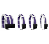 Комплект кабелей-удлинителей Custom White-Purple (24pin, 8pin CPU 2pcs, 8pin GPU 3pcs, 6pin GPU 1pcs