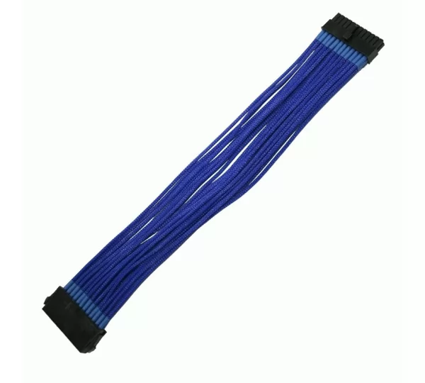 Удлинитель GELID 24-pin ATX, 30см, индивидуальная оплетка, синий CA-24P-03