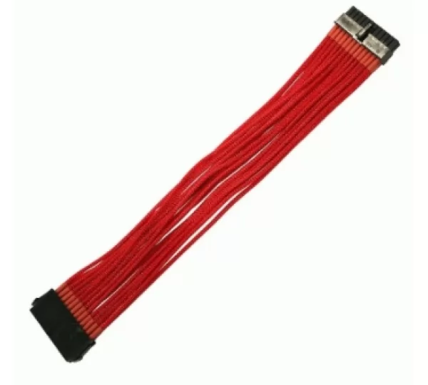 Удлинитель GELID 24-pin ATX, 30см, индивидуальная оплетка, красный CA-24P-04