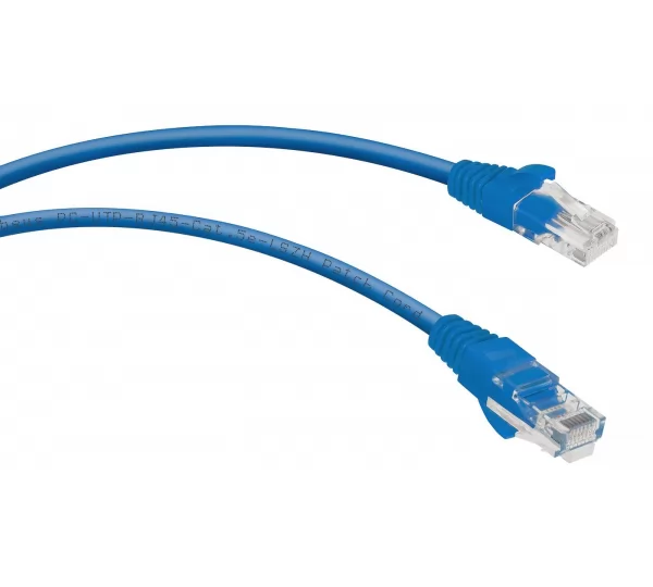 Кабель Patch Cord UTP кат.5e 0.15м синий