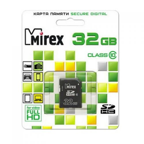 Карта памяти SD 32GB Mirex SDHC Class 10