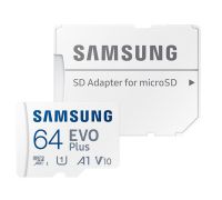 Карта памяти microSD 64Gb Samsung Evo Plus (MB-MC64KA/RU) + адаптер