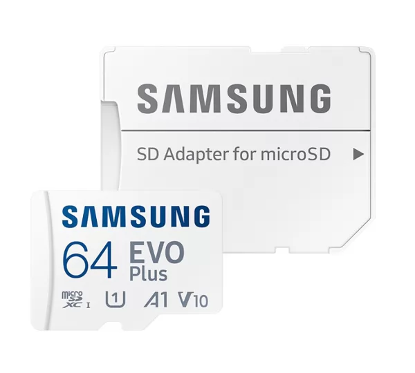 Карта памяти microSD 64Gb Samsung Evo Plus (MB-MC64KA/RU) + адаптер