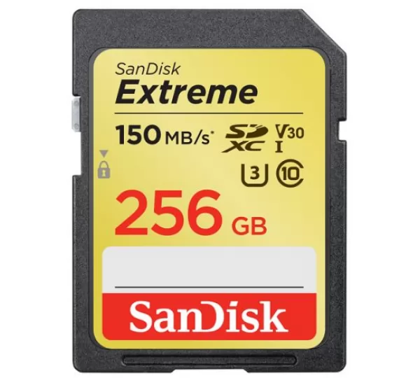 Карта памяти SD 256GB SanDisk Extreme SDSDXV5-256G-GNCIN (160/50 MB/s)