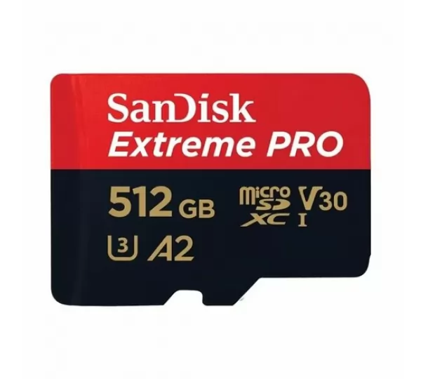 Карта памяти microSD 512GB SanDisk Extreme Pro SDSQXCD-512G-GN6MA (200/140 MB/s)