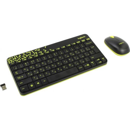 Комплект Logitech MK240 Nano Black-Yellow USB