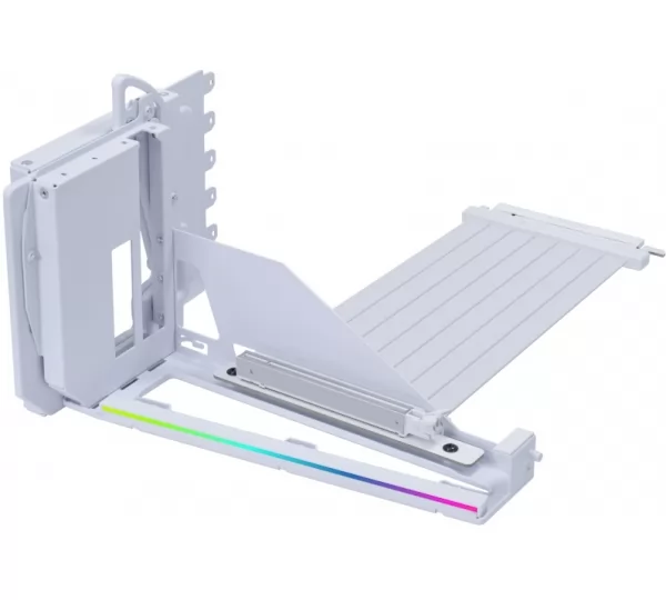 Кабель удлинитель PCI-E 5.0 Lian Li крепление с райзер-кабелем, White и ARGB подсветкой (G89.VG4-5-V4W.R0)