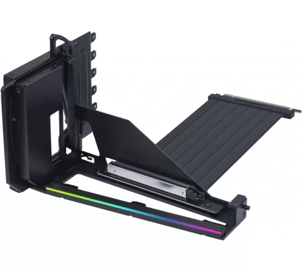 Кабель удлинитель PCI-E 5.0 Lian Li крепление с райзер-кабелем, Black и ARGB подсветкой (G89.VG4-5-V4X.R0)