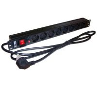 Блок розеток Lanmaster TWT-PDU19-16A8P-1.8 с выключателем