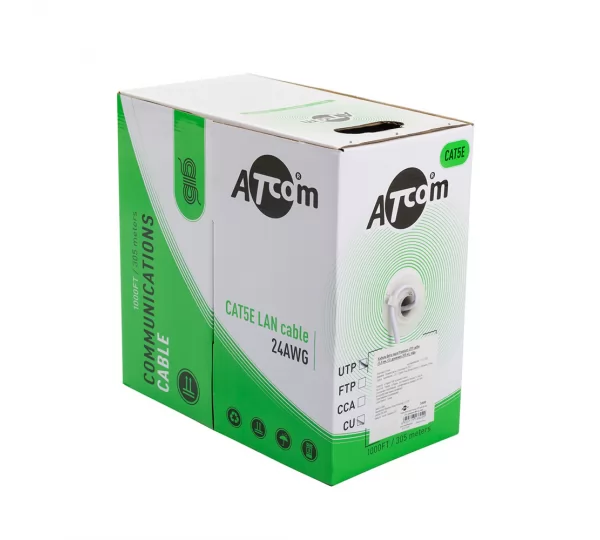 Кабель ATcom AT3799 кат.5e 305м, UTP (CCA)